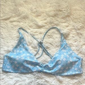 Ditsy Floral Blue Bikini Top